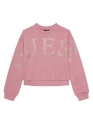 Guess Bluza J5YQ09 KAV34 Różowy Regular Fit. Czerwone bluzy dla dziewczynek Guess, z aplikacjami, z bawełny, bez ramiączek, bez kaptura. Za 149.99 zł.