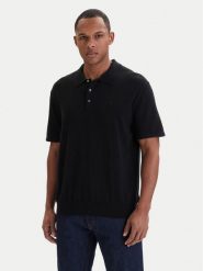 Calvin Klein Polo LV04LC326G Czarny Regular Fit. Czarne koszulki polo męskie Calvin Klein, m, bez wzorów, z bawełny, bez ramiączek. Za 408.99 zł.