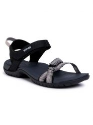 Teva Sandały Verra 1006263 Czarny. Czarne sandały damskie Teva, bez wzorów, z materiału, bez obcasa, bez zapięcia. Za 349.99 zł.