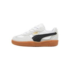 Sneakersy dziewczęce Puma Palermo Moda. Białe buty sportowe dziewczęce Puma, bez wzorów, bez zapięcia, trekkingowe. W wyprzedaży za 251.05 zł.