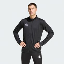 Bluza dresowa Entrada26. Białe bluzy męskie Adidas, m, z aplikacjami, z dresówki, z kapturem. Za 179.00 zł.