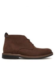 Clarks Trzewiki Aldwin Mid GTX 26183255 Brązowy. Brązowe botki męskie Clarks, bez wzorów, z nubiku, bez zapięcia. Za 659.99 zł.