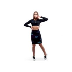 Third Eye Skirt (Blue). Czarne spódnice damskie Okuaku, z nadrukiem, z bawełny. Za 139.00 zł.