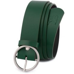 Pasek skórzany BELTIMORE zielony B83 r.80-95 cm. Zielone paski damskie bez wzorów. Za 54.99 zł.