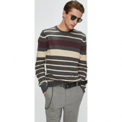 Brave Soul - Sweter. Szare swetry przez głowę męskie Brave Soul, z dzianiny, z okrągłym kołnierzem. W wyprzedaży za 79.90 zł.
