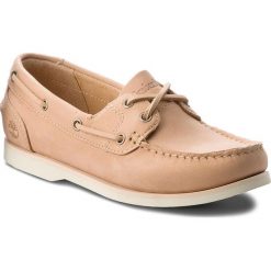Mokasyny TIMBERLAND - Classic Boat Unlined A1NAQ Appl. Brązowe mokasyny damskie Timberland, z gumy. W wyprzedaży za 359.00 zł.