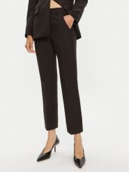 Weekend Max Mara Spodnie materiałowe Freda 2425136031 Czarny Regular Fit. Czarne spodnie materiałowe damskie Weekend Max Mara, bez wzorów, z materiału. Za 469.99 zł.