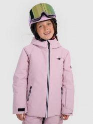 4F Kurtka snowboardowa membrana 8000 dziewczęca - różowa 128 (7-8 lat). Czerwone kurtki i płaszcze dla dziewczynek 4f, na zimę, bez wzorów, z materiału, bez kaptura. Za 399.99 zł.