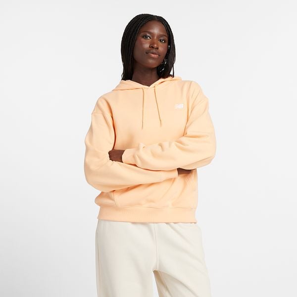 Bluza damska New Balance WT41507PAE – pomarańczowa. Brązowe bluzy damskie New Balance, m, bez wzorów, z bawełny, z kapturem. Za 149.99 zł.