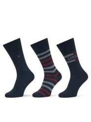Tommy Hilfiger Skarpety długie 701235376 Granatowy. Niebieskie skarpety męskie Tommy Hilfiger, bez wzorów, z bawełny. Za 99.99 zł.