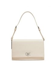 Calvin Klein Torebka K60K612807 Écru. Torebki do ręki damskie Calvin Klein, bez wzorów, ze skóry, bez dodatków. Za 299.99 zł.