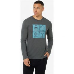 Longsleeve SUPER.NATURAL M SWISS LODGE LS. Szare bluzki z długim rękawem męskie super.natural, m, bez wzorów, bez kołnierzyka. Za 349.99 zł.