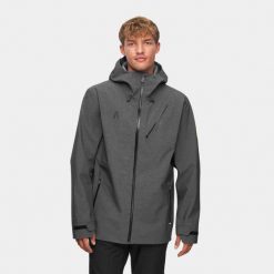 Kurtka trekkingowa hardshell męska Alpinus Stromlo. Czarne kurtki sportowe męskie Alpinus, m, bez wzorów, z hardshellu, trekkingowe. Za 599.00 zł.