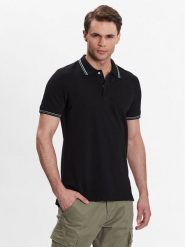 Geox Polo Piquet M3510A-T2649 F9000 Czarny Regular Fit. Czarne koszulki polo męskie Geox, m, bez wzorów, z bawełny, bez ramiączek. Za 259.99 zł.