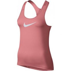 Nike Koszulka Treningowa W Np Tank S. Różowe koszulki sportowe damskie Nike, z materiału, z dekoltem na plecach. W wyprzedaży za 85.00 zł.