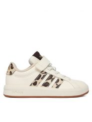 Adidas Sneakersy Grand Court 3.0 KJ4817 Écru. Buty sportowe dziewczęce Adidas, bez wzorów, ze skóry, bez zapięcia. Za 169.99 zł.