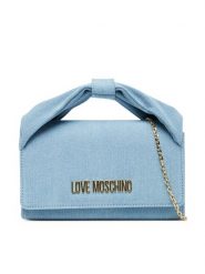 LOVE MOSCHINO Torebka JC4251PP0MKR0700 Niebieski. Niebieskie torebki do ręki damskie Love Moschino, bez wzorów, z materiału, wizytowe, bez dodatków. Za 389.99 zł.