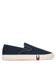 Tommy Jeans Tenisówki Archive Vulc. Y2K Slip On EM0EM01675 Granatowy. Niebieskie trampki męskie Tommy Jeans, bez wzorów, z jeansu, bez zapięcia. Za 289.99 zł.