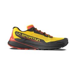 Buty do biegania męskie La Sportiva La Prodigio. Żółte buty sportowe męskie La Sportiva, z materiału, bez zapięcia, do biegania. Za 629.99 zł.