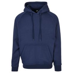 Bluza z kapturem Urban Classics Blank. Niebieskie bluzy męskie Urban Classics, m, bez wzorów, z bawełny, z kapturem. Za 169.70 zł.