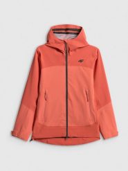 4F Kurtka trekkingowa przeciwdeszczowa membrana 20000 damska - czerwona M. Czerwone kurtki damskie 4f, na lato, l, bez wzorów, z tkaniny, wizytowe, bez kaptura. Za 699.99 zł.