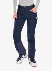 Spodnie softshell damskie Mammut Aenergy IN Hybrid Pants. Niebieskie spodnie sportowe damskie Mammut, bez wzorów, z materiału, trekkingowe. Za 758.99 zł.