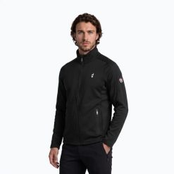 Bluza polarowa męska Aulp Drake. Czarne bluzy męskie Aulp, l, bez wzorów, z elastanu, bez kaptura. Za 139.99 zł.