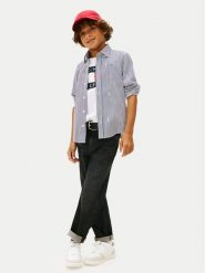 Tommy Hilfiger Koszula KB0KB10155 Granatowy Regular Fit. Niebieskie koszule dla chłopców Tommy Hilfiger, bez wzorów, z bawełny, bez kołnierzyka, bez ramiączek. Za 269.99 zł.