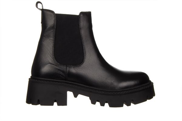 Botki Bayla-161 138 23513 Black 161600, Czarny, Skóra naturalna - 38. Czarne botki damskie Bayla, na zimę, z gumy, eleganckie, z okrągłym noskiem, za kostkę, bez obcasa, bez zapięcia. W wyprzedaży za 269.10 zł.