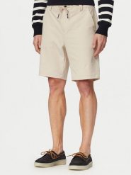 Guess Szorty materiałowe M6GD36 W2169 Kremowy Regular Fit. Białe szorty dla chłopców Guess, z aplikacjami, z materiału. Za 434.99 zł.