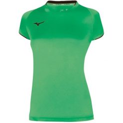 Koszulka damska Mizuno Wom Core SS. Czarne koszulki sportowe damskie Mizuno, l, bez wzorów, bez kołnierzyka, bez ramiączek, na fitness i siłownię. Za 123.00 zł.