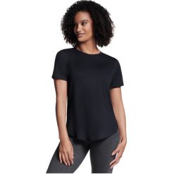 T-shirt sportowy z krótkim rękawem damski Godri Swift Tunic Tee. Czarne koszulki sportowe damskie Skechers, m, bez wzorów, z poliesteru, bez kołnierzyka, bez ramiączek. Za 159.99 zł.