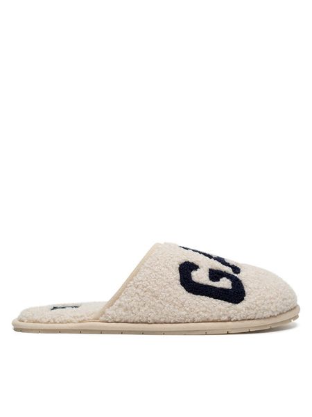 Gap Kapcie PLANO HOMESLIPPER W GP508015AW-OFNV Biały. Białe kapcie damskie GAP, bez wzorów, z materiału. Za 129.99 zł.