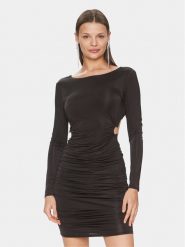 Guess Sukienka koktajlowa Alexia W4GK75 KBAC2 Czarny Slim Fit. Czarne sukienki damskie Guess, xl, z aplikacjami, z syntetyku, wizytowe, bez kołnierzyka, bez ramiączek. Za 709.99 zł.