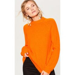 Sweter z wełną - Pomarańczo. Szare swetry damskie Mohito, z wełny. Za 149.99 zł.