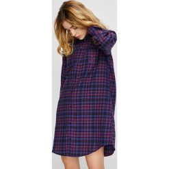 Lauren Ralph Lauren - Koszula nocna. Szare koszule nocne damskie Lauren Ralph Lauren, z bawełny. W wyprzedaży za 259.90 zł.
