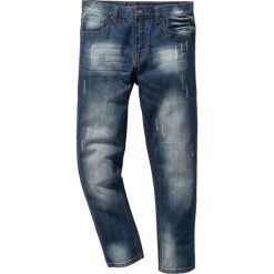 Dżinsy Regular Fit Tapered bonprix ciemnoniebieski "used". Jeansy męskie marki bonprix. Za 59.99 zł.