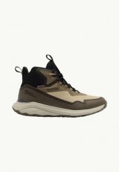 JACK WOLFSKIN Buty męskie Dromoventure Wt Texapore Mid M cold coffee r.40. Czerwone trekkingi męskie Jack Wolfskin, na zimę, trekkingowe, primaloft. Za 419.90 zł.