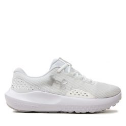 Buty do biegania Under Armour. Białe obuwie sportowe damskie Under Armour, bez wzorów, do biegania. Za 299.99 zł.
