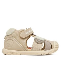 Sandały Biomecanics. Szare sandały chłopięce Biomecanics, bez zapięcia. Za 279.99 zł.