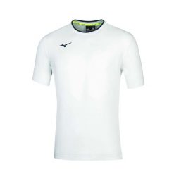 Camiseta Mizuno 32ea7040c. Białe koszulki sportowe męskie Mizuno, m, bez wzorów, bez kołnierzyka, bez ramiączek, na fitness i siłownię. Za 139.00 zł.