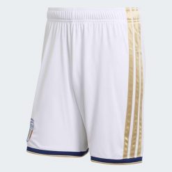 Spodenki piłkarskie replika ADIDAS Włochy 26 domowe. Szorty sportowe damskie Adidas, xl, bez wzorów, klasyczne, do piłki nożnej, climacool (adidas). Za 199.99 zł.