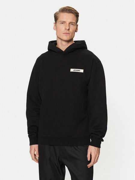 JACQUEMUS Bluza 24E245JS247 Czarny Regular Fit. Czarne bluzy męskie JACQUEMUS, m, bez wzorów, z bawełny, bez kaptura. Za 1,189.00 zł.