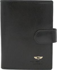 Peterson Portfel męski skórzany PTN 22311L-VT BLACK. Czarne portfele męskie Peterson, bez wzorów. Za 181.93 zł.