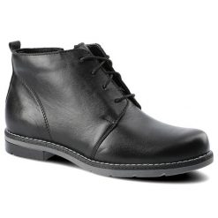 Czarne Botki Wasak Damskie Skórzane Buty Jesienne. Czarne botki damskie Wasak, na jesień, ze skóry, sportowe, bez obcasa, na obcasie, bez zapięcia. Za 239.00 zł.