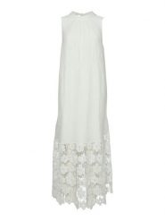YAS Sukienka letnia Twigsy 26037703 Biały Relaxed Fit. Białe sukienki damskie YAS, na lato, bez wzorów, z lyocellu, bez kołnierzyka, bez ramiączek. Za 349.99 zł.