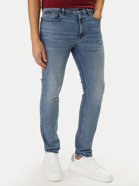 Calvin Klein Jeansy LV04RF950G Niebieski Slim Taper Fit. Niebieskie jeansy męskie Calvin Klein. Za 346.99 zł.