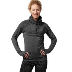 Bluza treningowa damska Reebok Z92279. Szare bluzy damskie Reebok, l, bez wzorów, z materiału, bez kaptura, na fitness i siłownię. Za 182.00 zł.