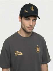Czapka z haftem FIFA World Cup - czarny. Czarne czapki i kapelusze męskie Sinsay, bez wzorów. Za 25.99 zł.