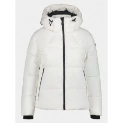 Kurtka Damska Luhta Eiriken. Białe kurtki damskie Luhta, bez wzorów, z puchu, bez kaptura. W wyprzedaży za 687.20 zł.